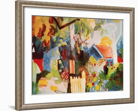 Landscape-Auguste Macke-Framed Art Print