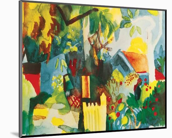 Landscape-Auguste Macke-Mounted Premium Giclee Print