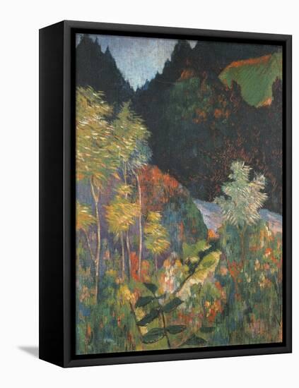 Landscape-Paul Gauguin-Framed Premier Image Canvas