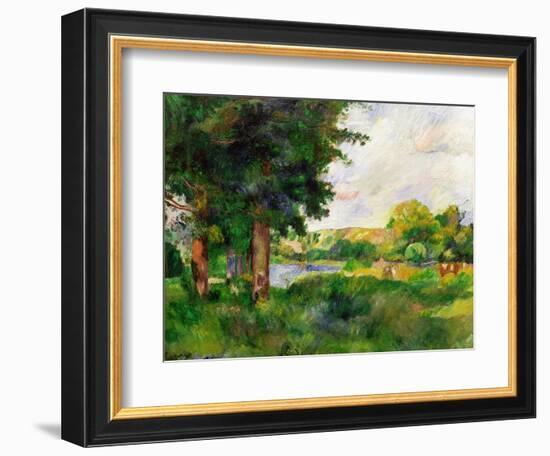 Landscape-Paul C?zanne-Framed Giclee Print