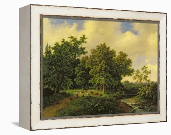 Landscape-Barend Cornelis Koekkoek-Framed Premier Image Canvas