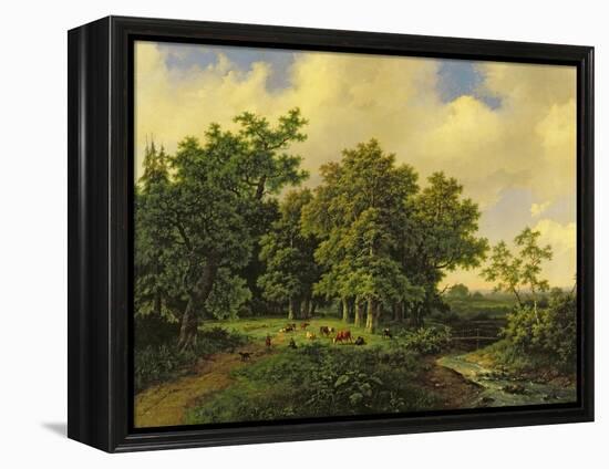 Landscape-Barend Cornelis Koekkoek-Framed Premier Image Canvas