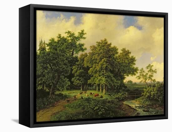 Landscape-Barend Cornelis Koekkoek-Framed Premier Image Canvas