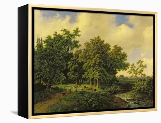 Landscape-Barend Cornelis Koekkoek-Framed Premier Image Canvas