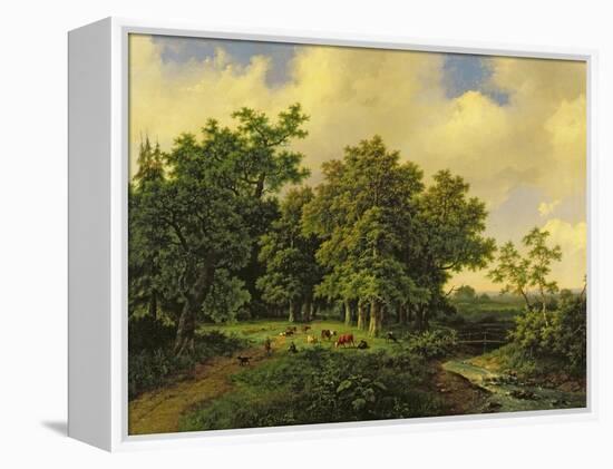 Landscape-Barend Cornelis Koekkoek-Framed Premier Image Canvas