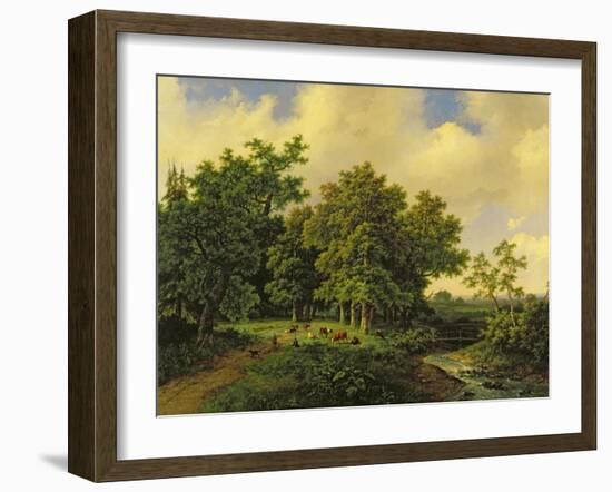 Landscape-Barend Cornelis Koekkoek-Framed Giclee Print