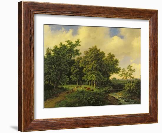 Landscape-Barend Cornelis Koekkoek-Framed Giclee Print