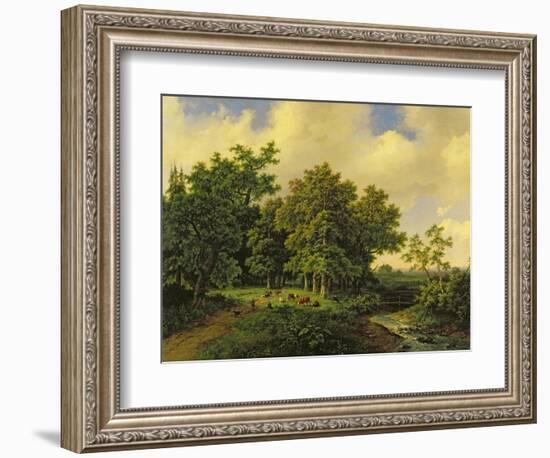 Landscape-Barend Cornelis Koekkoek-Framed Giclee Print