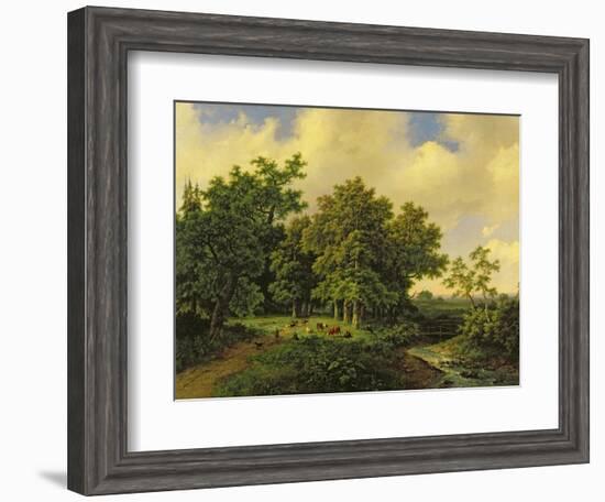 Landscape-Barend Cornelis Koekkoek-Framed Giclee Print