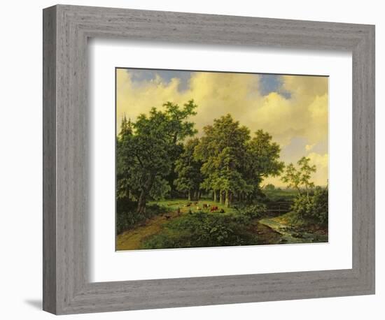 Landscape-Barend Cornelis Koekkoek-Framed Giclee Print