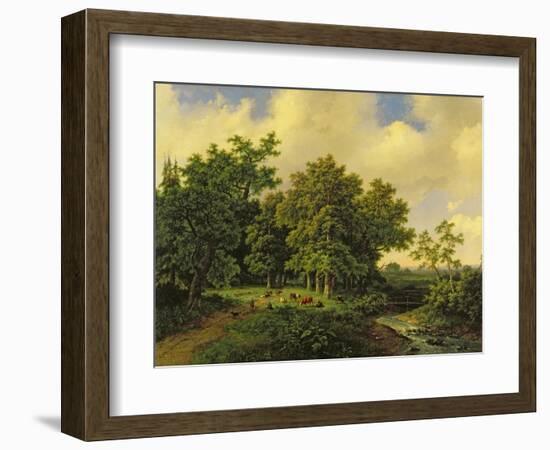 Landscape-Barend Cornelis Koekkoek-Framed Giclee Print