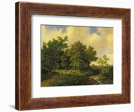 Landscape-Barend Cornelis Koekkoek-Framed Giclee Print