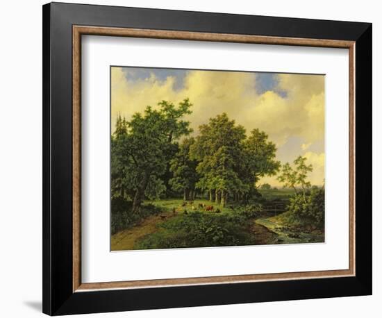 Landscape-Barend Cornelis Koekkoek-Framed Giclee Print