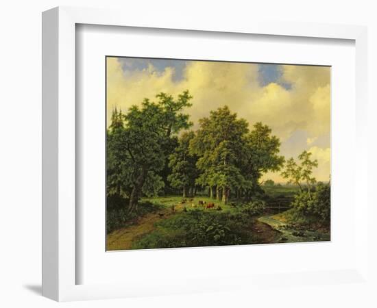 Landscape-Barend Cornelis Koekkoek-Framed Giclee Print