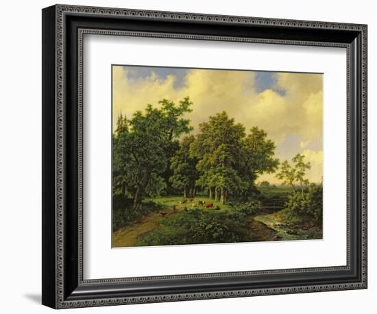 Landscape-Barend Cornelis Koekkoek-Framed Giclee Print