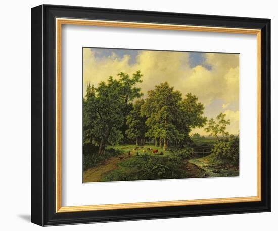 Landscape-Barend Cornelis Koekkoek-Framed Giclee Print