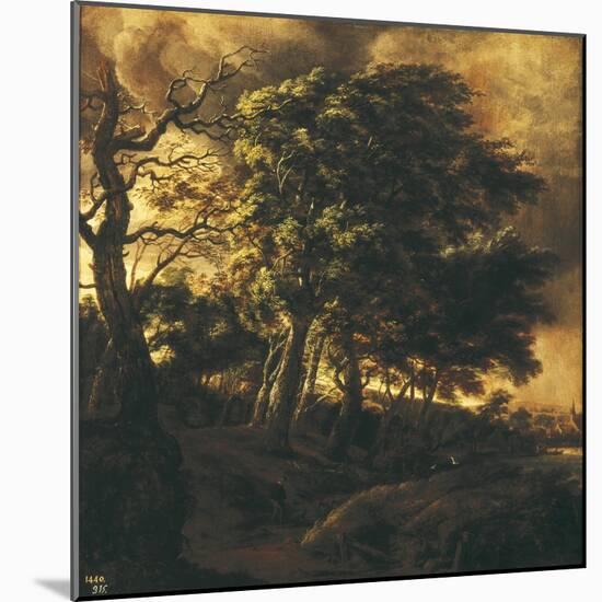 Landscape-Jacob van Ruisdael-Mounted Art Print