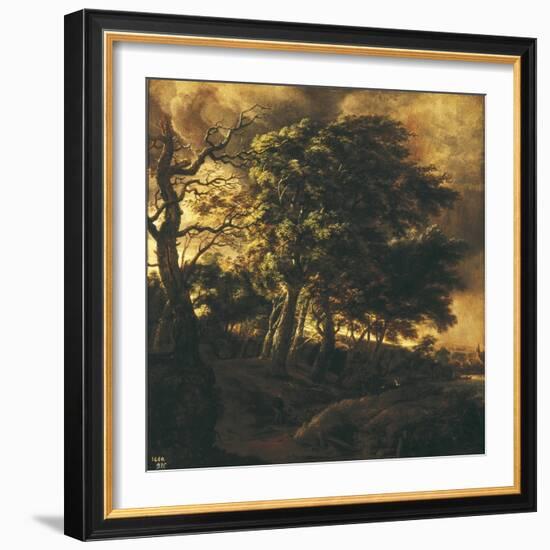 Landscape-Jacob van Ruisdael-Framed Art Print