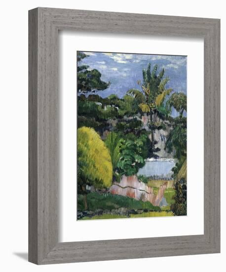 Landscape-Paul Gauguin-Framed Art Print