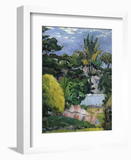 Landscape-Paul Gauguin-Framed Art Print