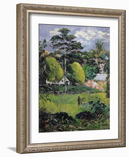 Landscape-Paul Gauguin-Framed Art Print