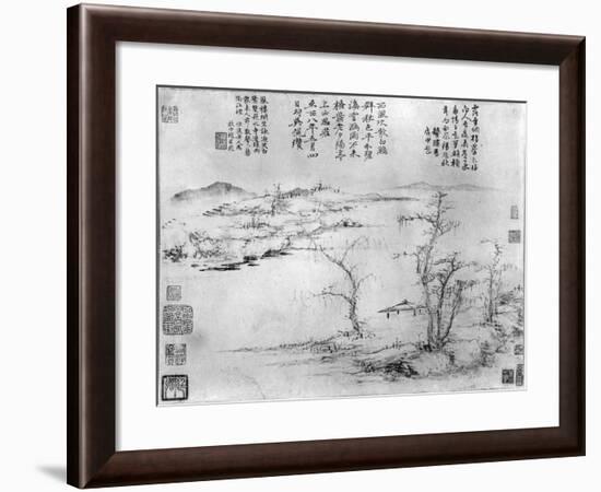 Landscape-Ni Zan Or Ni Tsan-Framed Giclee Print