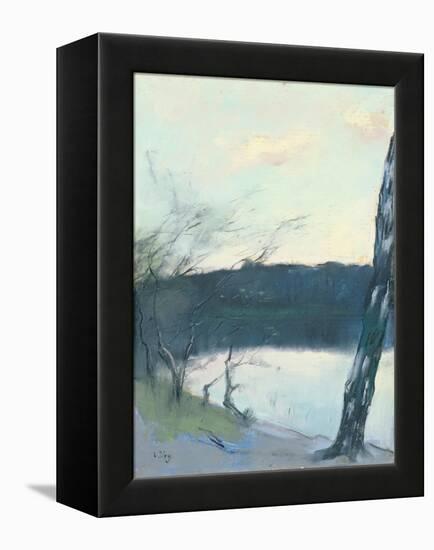 Landscape-Lesser Ury-Framed Premier Image Canvas