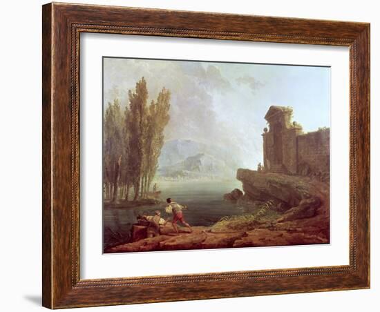 Landscape-Hubert Robert-Framed Giclee Print