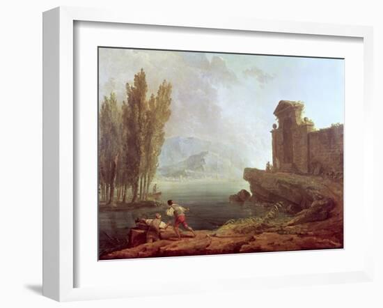 Landscape-Hubert Robert-Framed Giclee Print