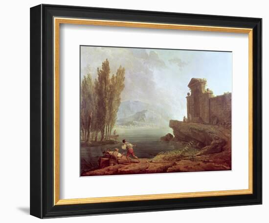 Landscape-Hubert Robert-Framed Giclee Print