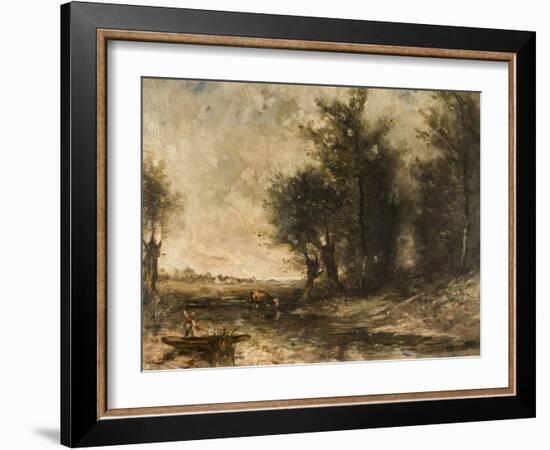 Landscape-Jean-Baptiste-Camille Corot-Framed Giclee Print