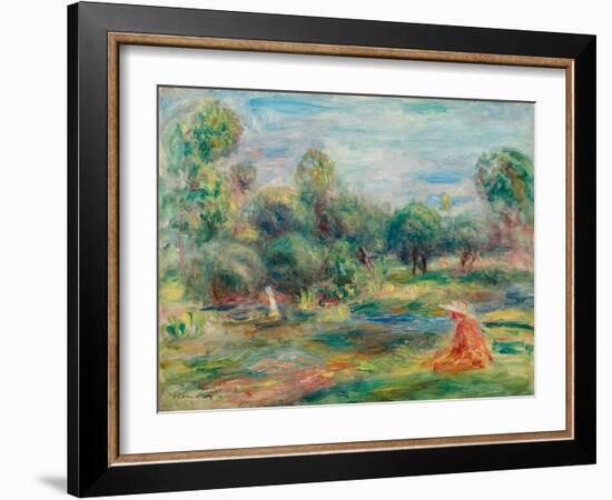 Landschaft bei Cagnes. 1907-1908-Pierre-Auguste Renoir-Framed Giclee Print