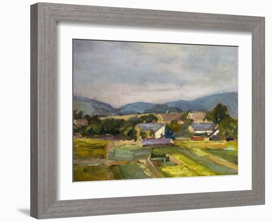 Landschaft in North Austria, 1907-Egon Schiele-Framed Giclee Print