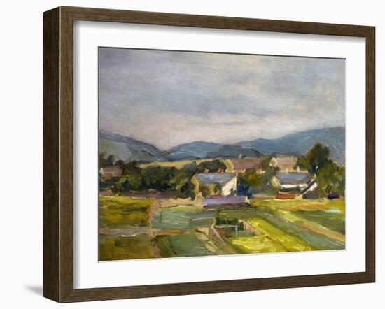 Landschaft in North Austria, 1907-Egon Schiele-Framed Giclee Print