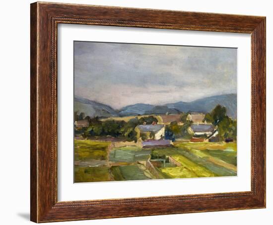 Landschaft in North Austria, 1907-Egon Schiele-Framed Giclee Print