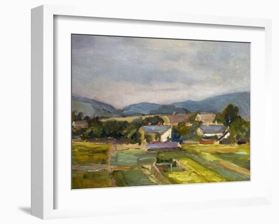 Landschaft in North Austria, 1907-Egon Schiele-Framed Giclee Print