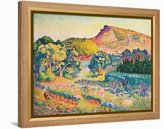 Landschaft mit Le Cap Nègre. Paysage avec le cap Nègre. 1906-Henri Edmond Cross-Framed Premier Image Canvas