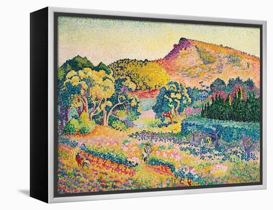 Landschaft mit Le Cap Nègre. Paysage avec le cap Nègre. 1906-Henri Edmond Cross-Framed Premier Image Canvas