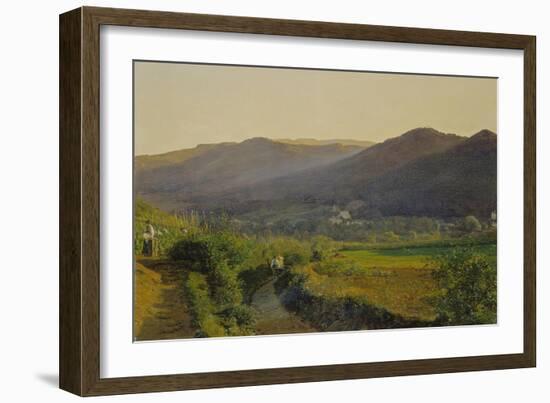 Landschaft Mit Weinbergen-Ferdinand Georg Waldmüller-Framed Giclee Print