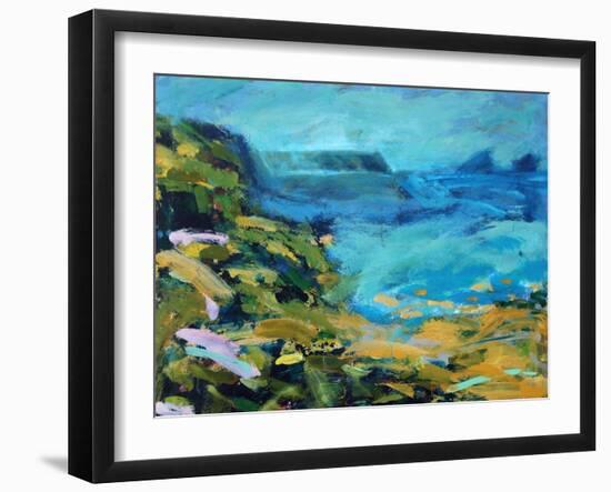 Landsend, 2021 (acrylic on board)-Paul Powis-Framed Giclee Print