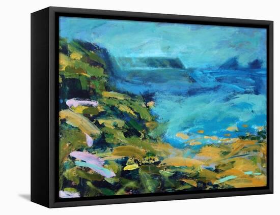 Landsend, 2021 (acrylic on board)-Paul Powis-Framed Premier Image Canvas