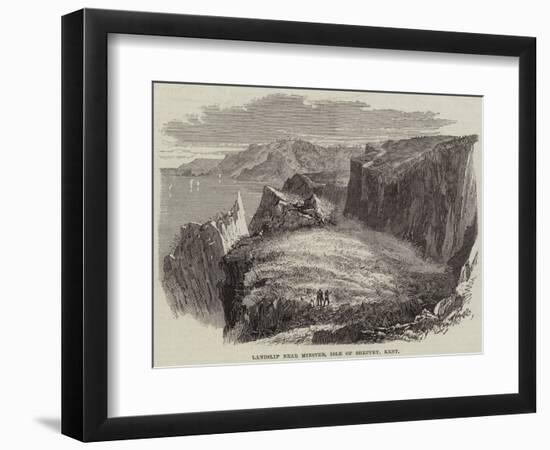 Landslip Near Minster, Isle of Sheppey, Kent-null-Framed Giclee Print