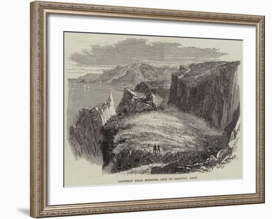 Landslip Near Minster, Isle of Sheppey, Kent-null-Framed Giclee Print