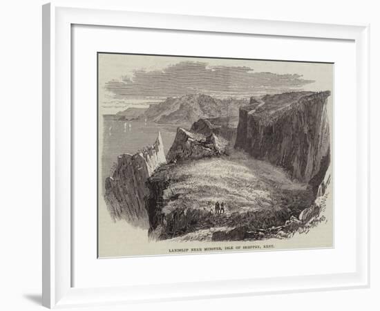 Landslip Near Minster, Isle of Sheppey, Kent-null-Framed Giclee Print