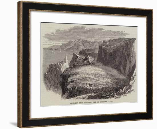 Landslip Near Minster, Isle of Sheppey, Kent-null-Framed Giclee Print