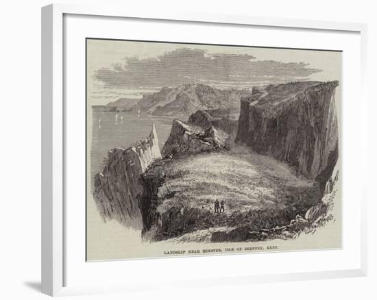 Landslip Near Minster, Isle of Sheppey, Kent-null-Framed Giclee Print