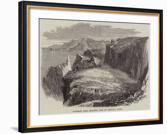 Landslip Near Minster, Isle of Sheppey, Kent-null-Framed Giclee Print