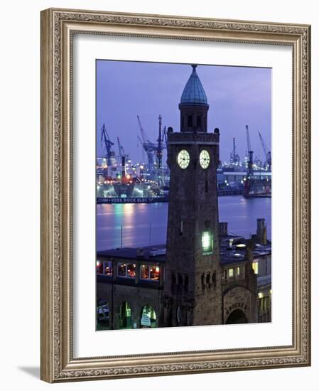 Landungsbrucken, Port of Hamburg, Germany-Demetrio Carrasco-Framed Photographic Print