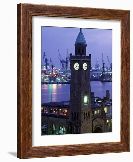 Landungsbrucken, Port of Hamburg, Germany-Demetrio Carrasco-Framed Photographic Print