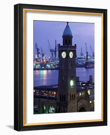 Landungsbrucken, Port of Hamburg, Germany-Demetrio Carrasco-Framed Photographic Print
